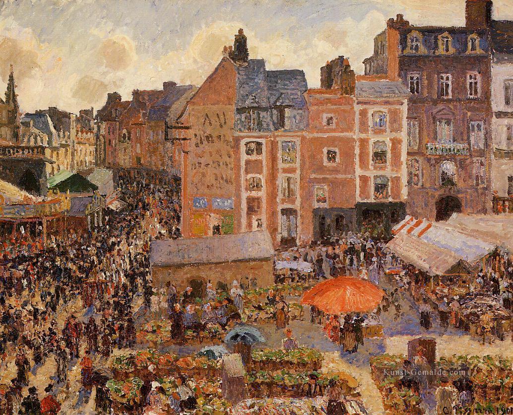 die Messe dieppe sonnigen Nachmittag 1901 Camille Pissarro Pariser Ölgemälde